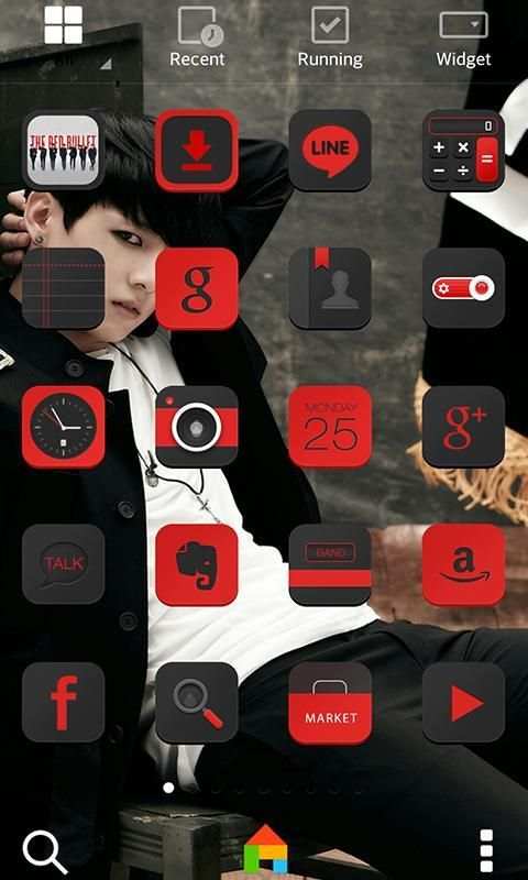 BTS J.Kook LINE Launcher theme screenshot 1