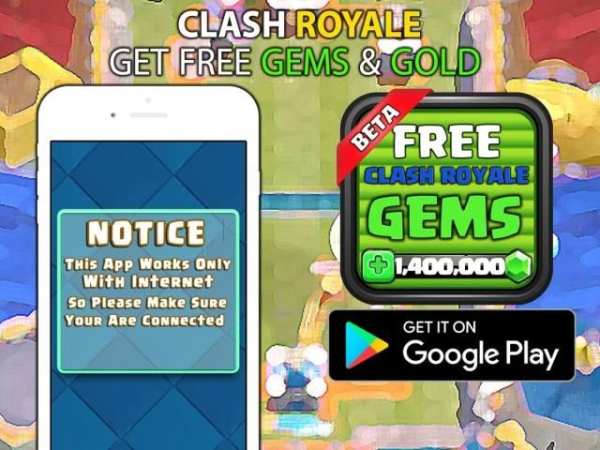 GEMS ON Clash Royale: PRANK ! скриншот 1