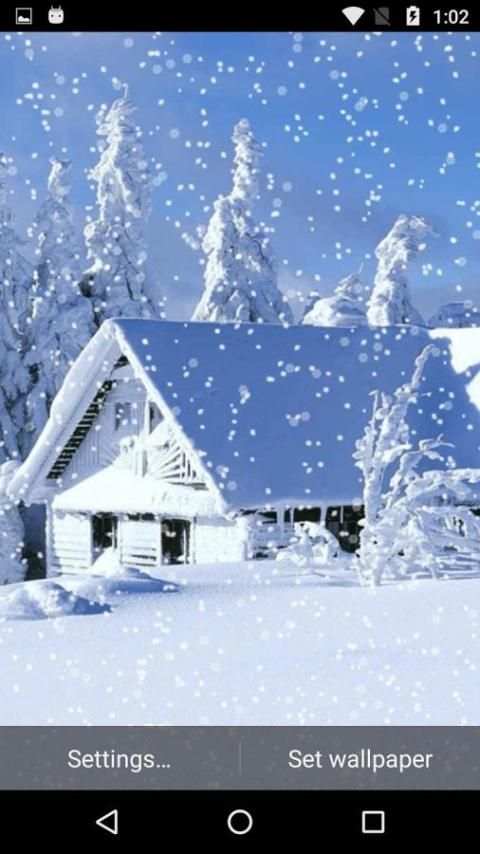 Snow Fall Live Wallpaper скриншот 2
