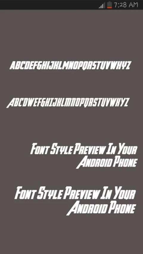 Free 50 Font for Samsung स्क्रीनशॉट 2