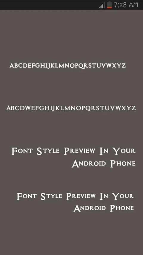 Free 50 Font for Samsung स्क्रीनशॉट 4