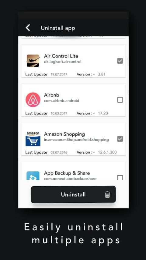 Apps & Android OS Update: Multiple Uninstaller स्क्रीनशॉट 1