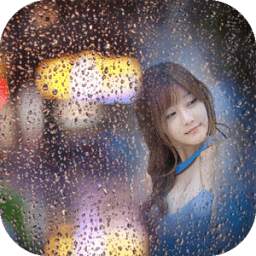 rainy glass photo frames costume montage editor