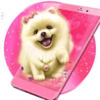 Cute Fluffy Puppy Live Wallpaper on 9Apps