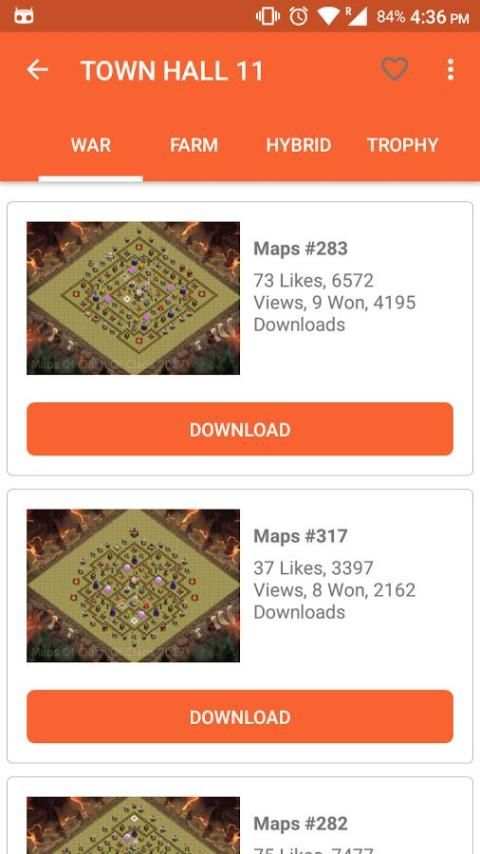 Maps Of Clash Of Clans 2017 скриншот 4