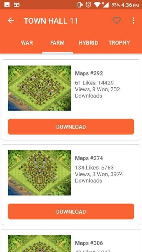 Maps Of Clash Of Clans 2017 скриншот 3