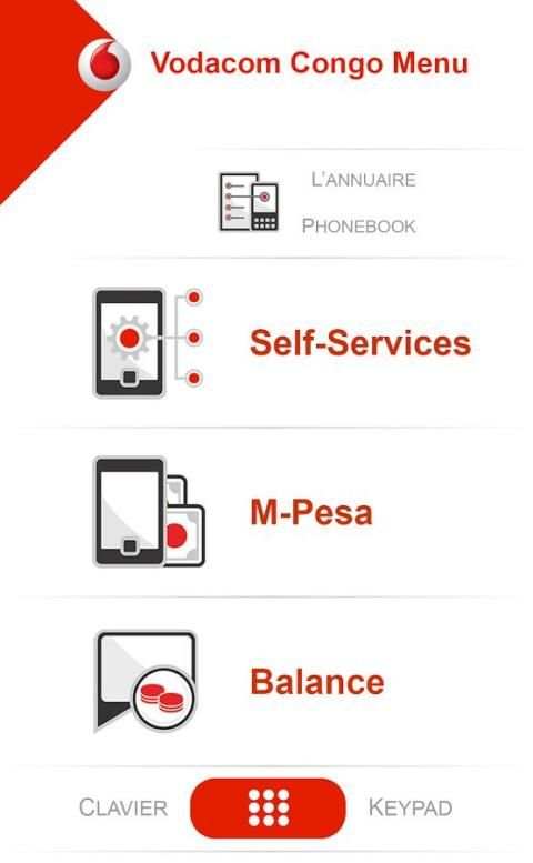 Vodacom Congo Menu скриншот 3