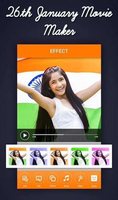 Republic Day Video Maker 2018 - 26 January Video screenshot 3