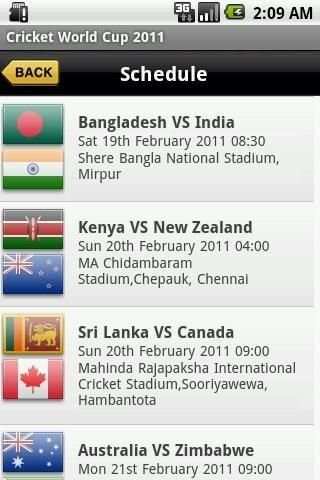 Cricket World Cup 2011 скриншот 1