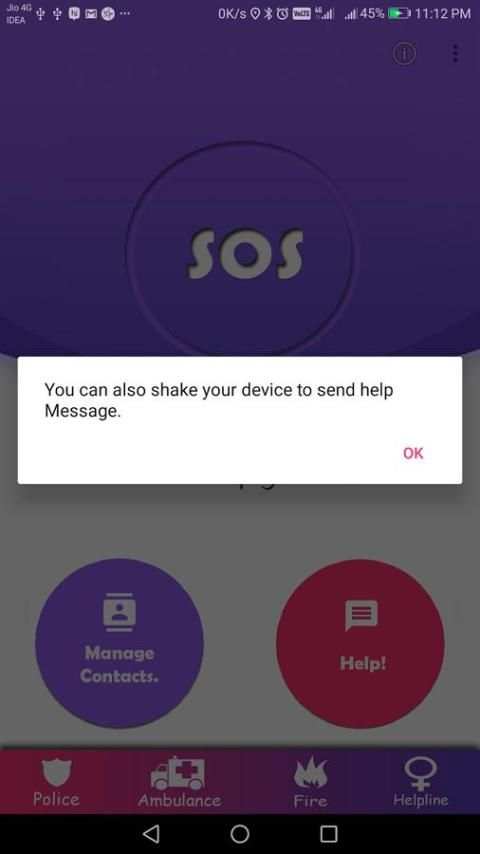 SOS Safety App screenshot 1
