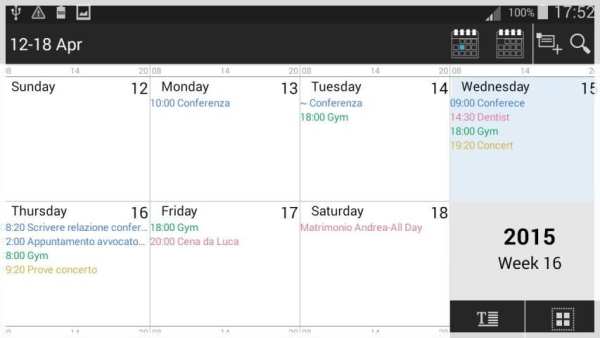 Calendar TalkingCal 3 تصوير الشاشة