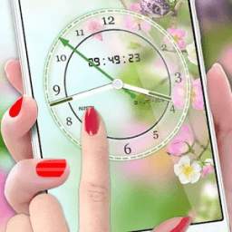 Flower Clock Live Wallpaper 2018: Rose Background