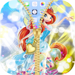 ikon Winx Lock Zipper Club : Bloom Lock Screen