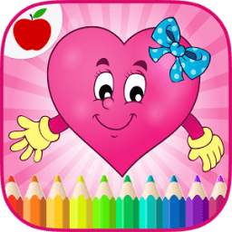 Valentines Game Coloring Book