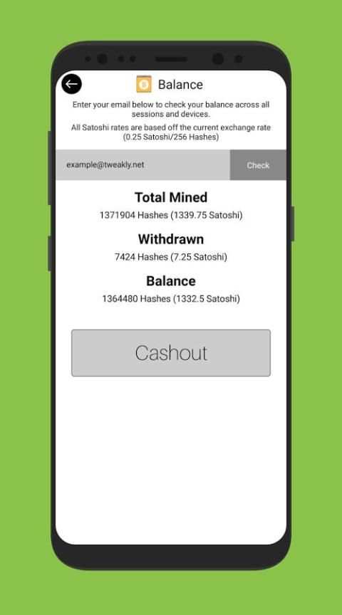 Mobile Miner - Real Bitcoin Miner (BETA) скриншот 1