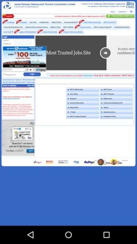 railway enquiry screenshot 1