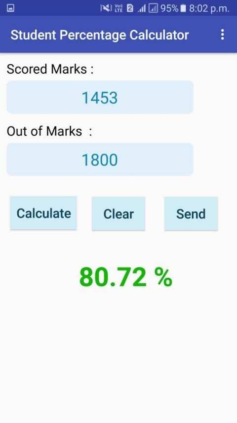 Student Percentage Calculator 5 تصوير الشاشة