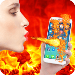 ikon Fire Phone Screen Prank App | Fire Screen
