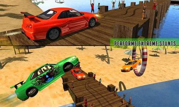 Water Surfing Car Racing Stunt screenshot 14