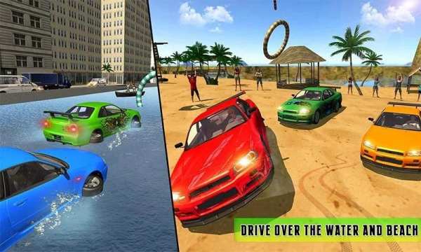 Water Surfing Car Racing Stunt screenshot 15