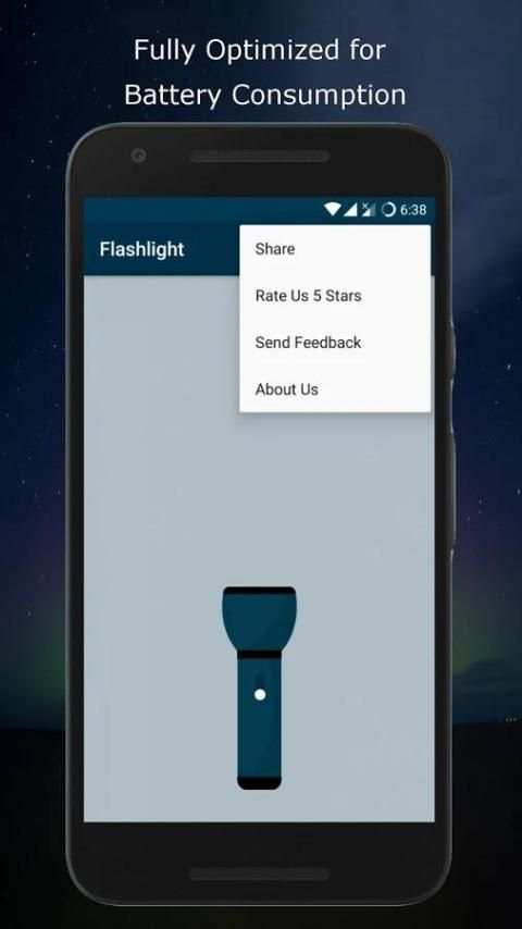 Alpha Flashlight - LED Torch 2017 screenshot 4