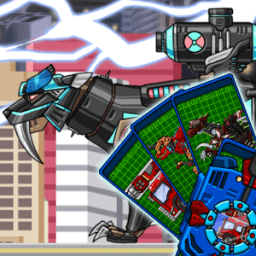 Smilodon Black - Transform! Dino Robot icon