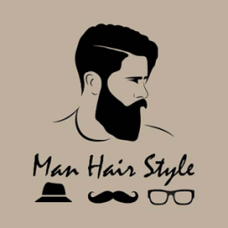 ikon Coiffeur Homme Editeur Photo