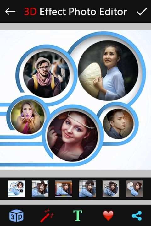 3D Effect Photo Editor 1 تصوير الشاشة