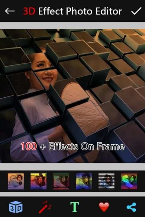 3D Effect Photo Editor 3 تصوير الشاشة