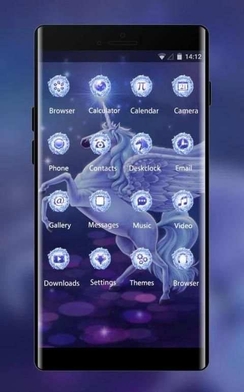 Animal theme fantasy colorful unicorn theme screenshot 3