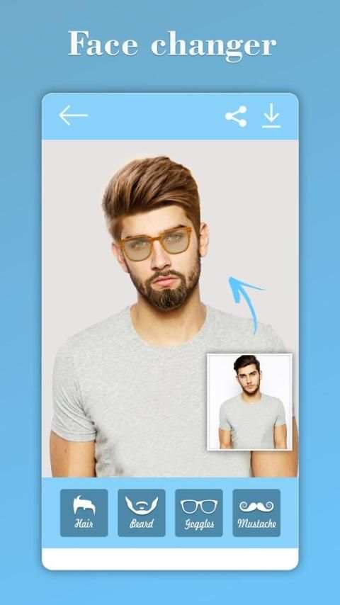 Face Changer : Man Photo Editor 3 تصوير الشاشة