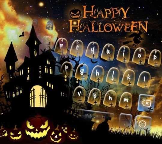 Halloween Malam Keyboard Tema screenshot 3