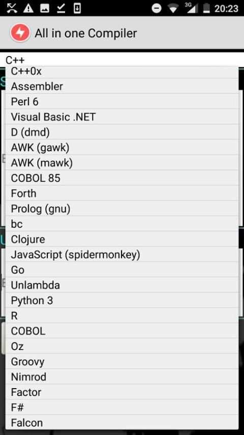 All in one Compiler screenshot 2
