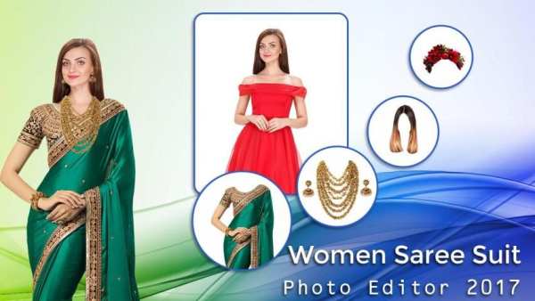 Women Saree Suit Photo Editor 2017 скриншот 4