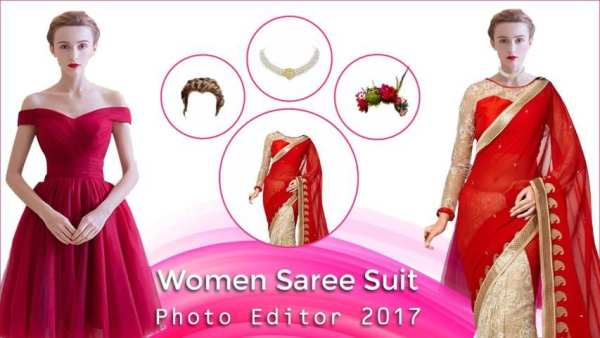 Women Saree Suit Photo Editor 2017 1 تصوير الشاشة