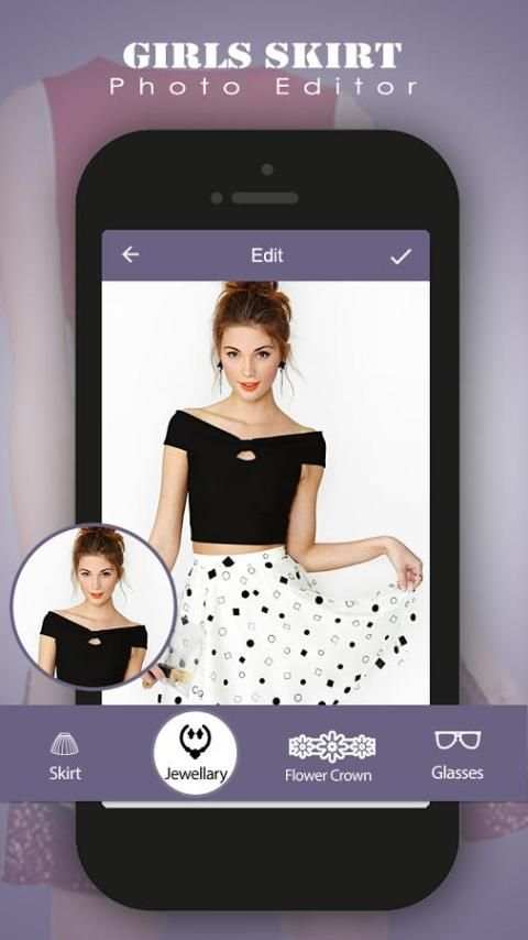 Girl Skirt Photo Editor screenshot 3