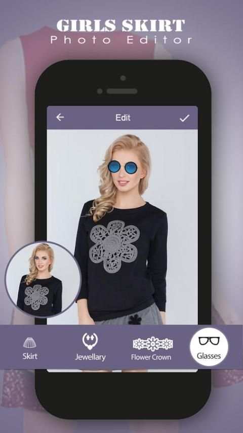 Girl Skirt Photo Editor screenshot 1