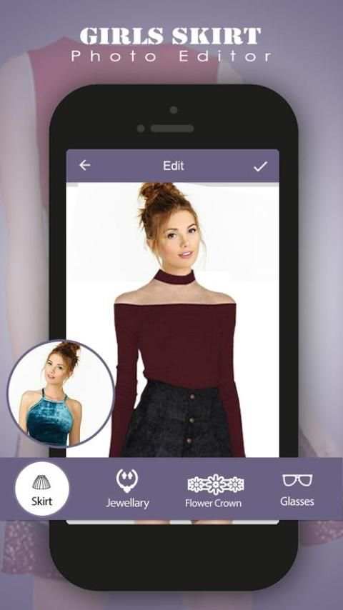 Girl Skirt Photo Editor screenshot 2