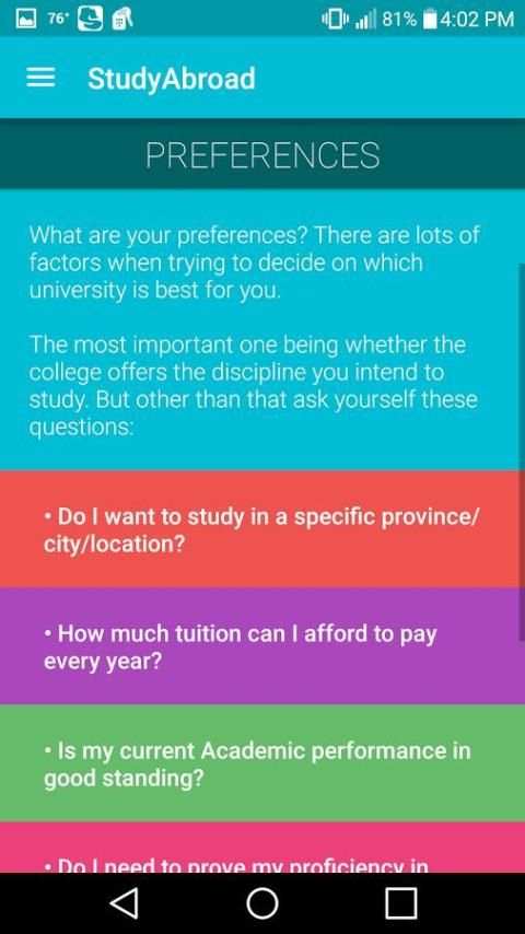 Study Abroad screenshot 2