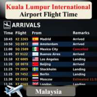 Kuala Lumpur Airport Flight Time on 9Apps