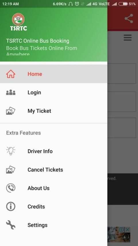TSRTC Online Bus Booking App स्क्रीनशॉट 7