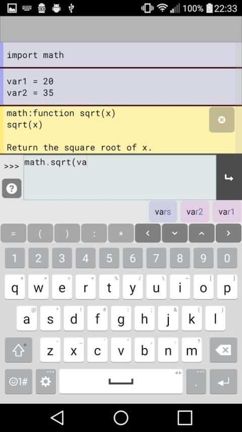 Pyonic Python 3 interpreter 3 تصوير الشاشة