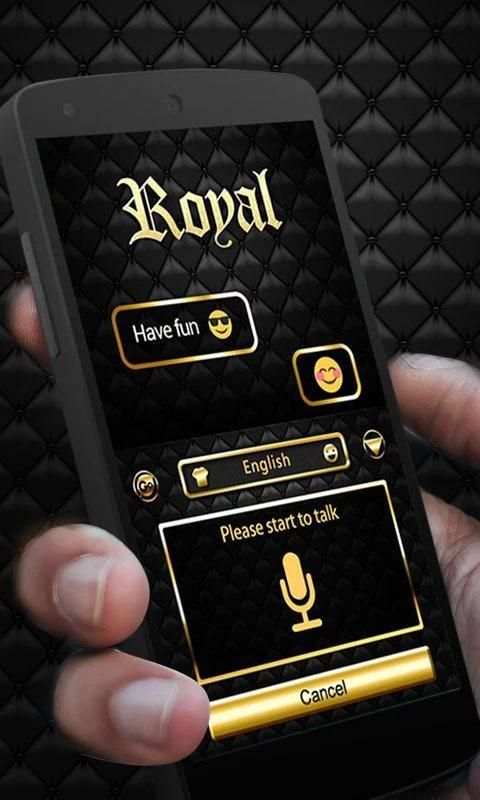 Royal GO Keyboard Theme Emoji screenshot 2