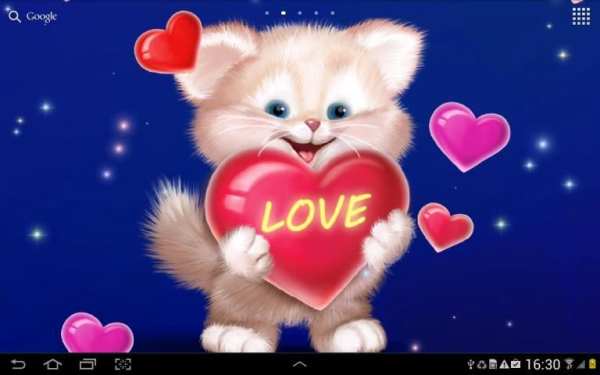 Cute Cat Live Wallpaper screenshot 4