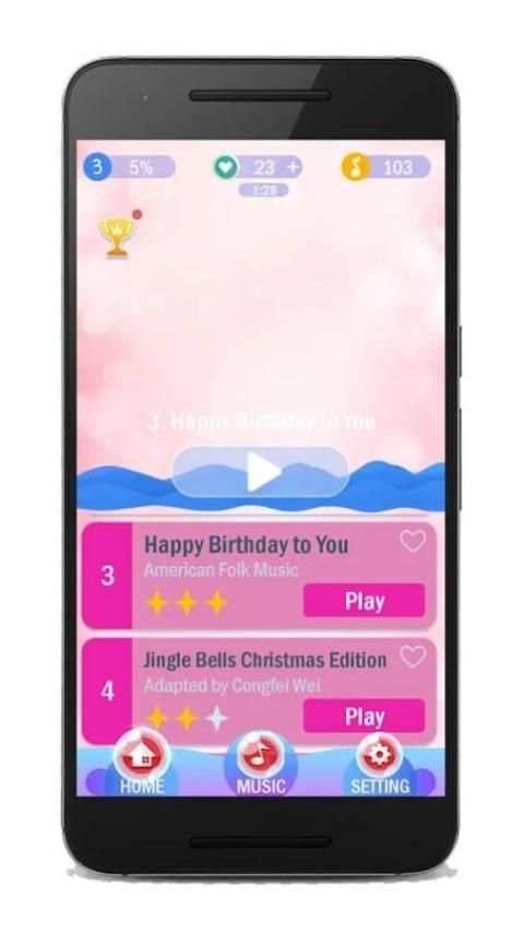 Pink Piano Tiles screenshot 6