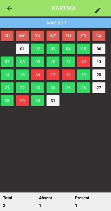 Attendance Register скриншот 3