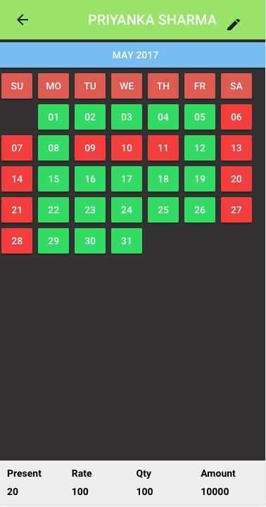 Attendance Register скриншот 1