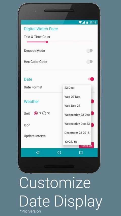 Color Clock Watch Face screenshot 4