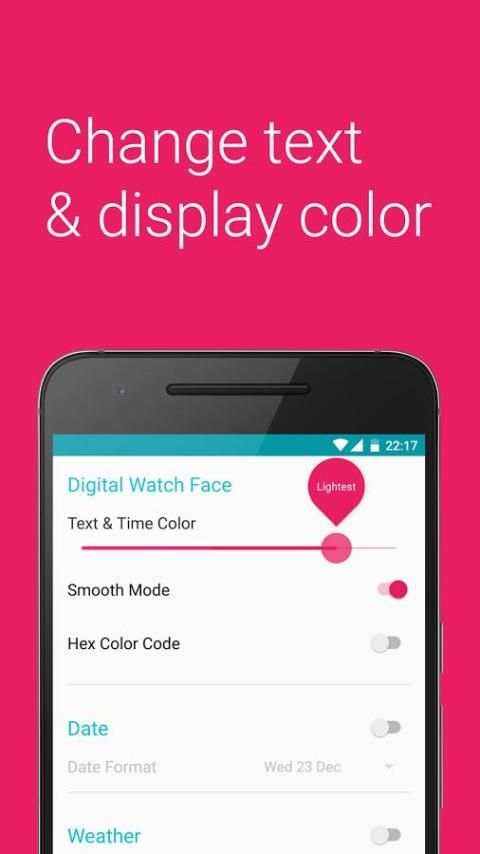 Color Clock Watch Face screenshot 6