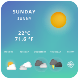 ikon Weather channel app-Live Weather,Forecast,radar